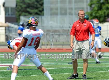Thumbnail 2 in Michigan HS Football Coaches Association All-Star Game photogallery.