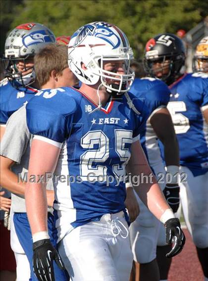 Thumbnail 3 in Michigan HS Football Coaches Association All-Star Game photogallery.