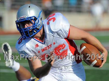 Thumbnail 3 in Michigan HS Football Coaches Association All-Star Game photogallery.