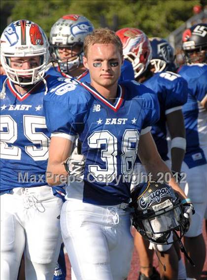 Thumbnail 2 in Michigan HS Football Coaches Association All-Star Game photogallery.