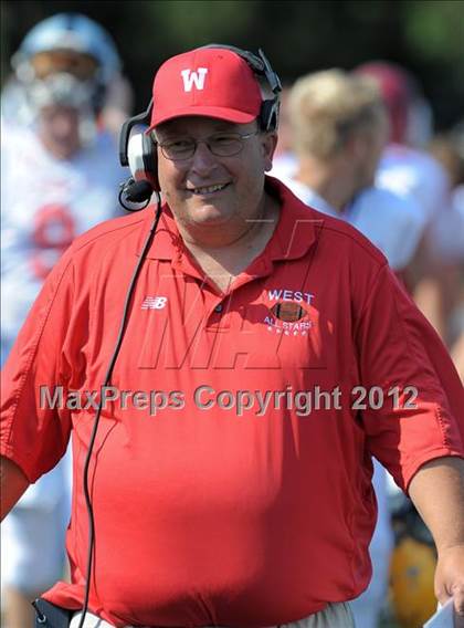 Thumbnail 1 in Michigan HS Football Coaches Association All-Star Game photogallery.