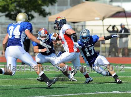 Thumbnail 2 in Michigan HS Football Coaches Association All-Star Game photogallery.