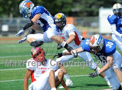 Thumbnail 1 in Michigan HS Football Coaches Association All-Star Game photogallery.