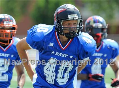 Thumbnail 3 in Michigan HS Football Coaches Association All-Star Game photogallery.