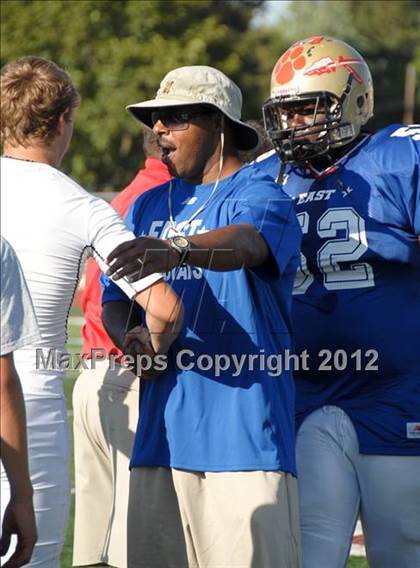 Thumbnail 3 in Michigan HS Football Coaches Association All-Star Game photogallery.
