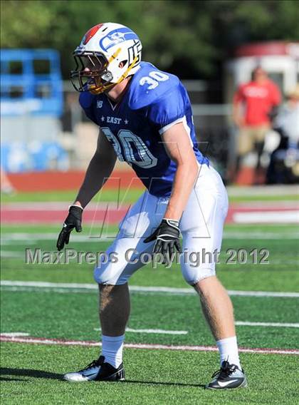 Thumbnail 3 in Michigan HS Football Coaches Association All-Star Game photogallery.