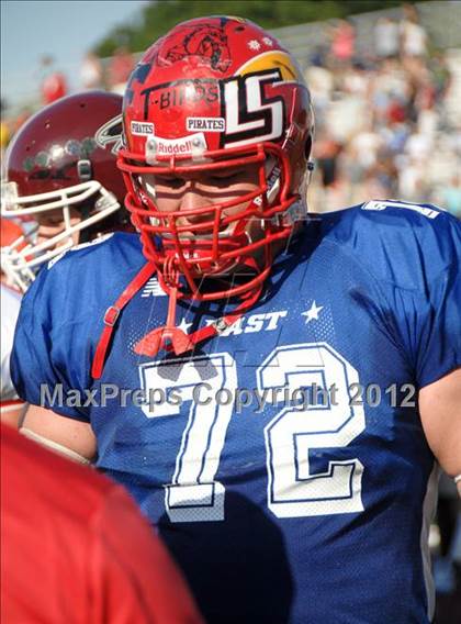 Thumbnail 2 in Michigan HS Football Coaches Association All-Star Game photogallery.