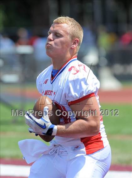 Thumbnail 3 in Michigan HS Football Coaches Association All-Star Game photogallery.