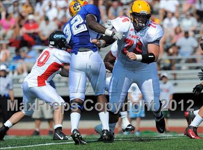 Thumbnail 3 in Michigan HS Football Coaches Association All-Star Game photogallery.