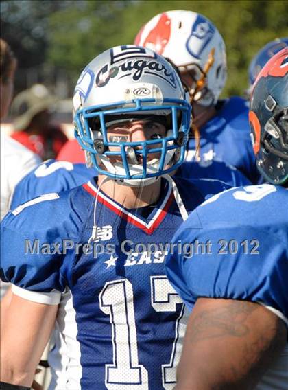 Thumbnail 3 in Michigan HS Football Coaches Association All-Star Game photogallery.