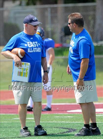 Thumbnail 2 in Michigan HS Football Coaches Association All-Star Game photogallery.