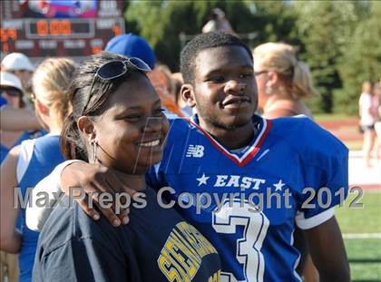 Thumbnail 1 in Michigan HS Football Coaches Association All-Star Game photogallery.