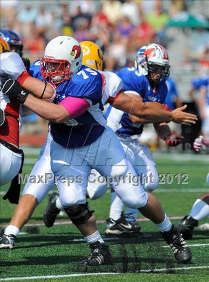 Thumbnail 3 in Michigan HS Football Coaches Association All-Star Game photogallery.