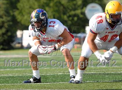 Thumbnail 3 in Michigan HS Football Coaches Association All-Star Game photogallery.