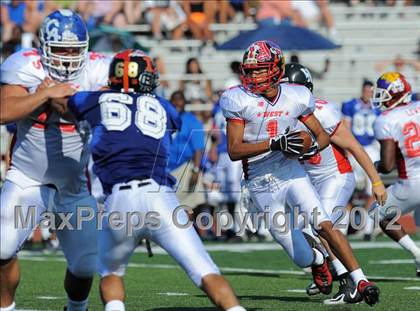 Thumbnail 3 in Michigan HS Football Coaches Association All-Star Game photogallery.