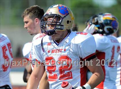 Thumbnail 3 in Michigan HS Football Coaches Association All-Star Game photogallery.