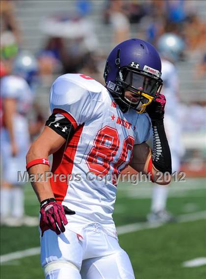 Thumbnail 2 in Michigan HS Football Coaches Association All-Star Game photogallery.