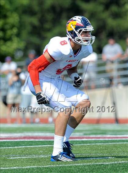 Thumbnail 2 in Michigan HS Football Coaches Association All-Star Game photogallery.