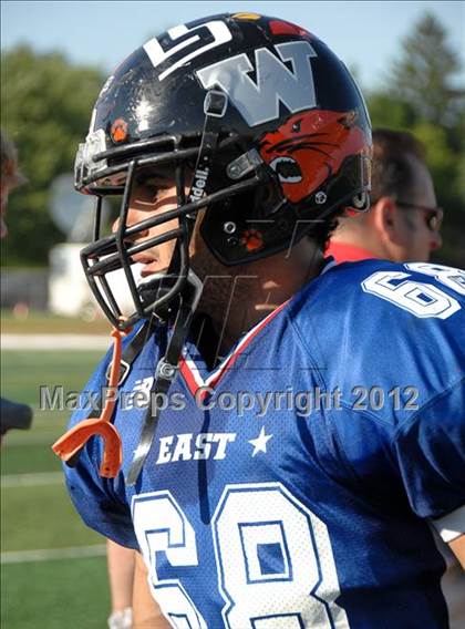 Thumbnail 1 in Michigan HS Football Coaches Association All-Star Game photogallery.