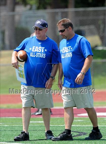 Thumbnail 3 in Michigan HS Football Coaches Association All-Star Game photogallery.