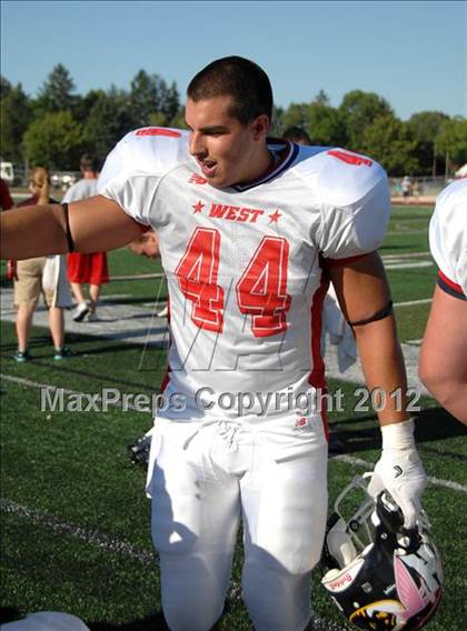 Thumbnail 2 in Michigan HS Football Coaches Association All-Star Game photogallery.