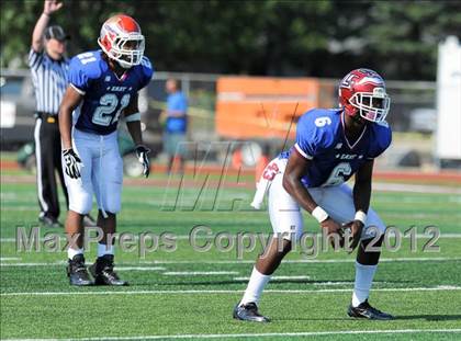 Thumbnail 3 in Michigan HS Football Coaches Association All-Star Game photogallery.