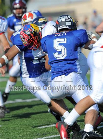 Thumbnail 3 in Michigan HS Football Coaches Association All-Star Game photogallery.