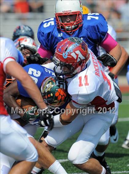 Thumbnail 3 in Michigan HS Football Coaches Association All-Star Game photogallery.
