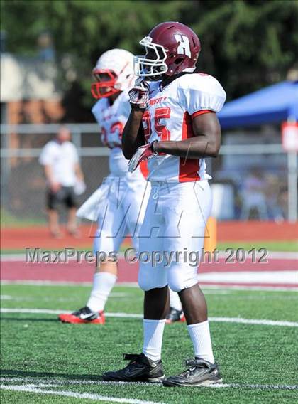 Thumbnail 2 in Michigan HS Football Coaches Association All-Star Game photogallery.