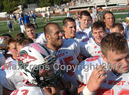 Thumbnail 3 in Michigan HS Football Coaches Association All-Star Game photogallery.