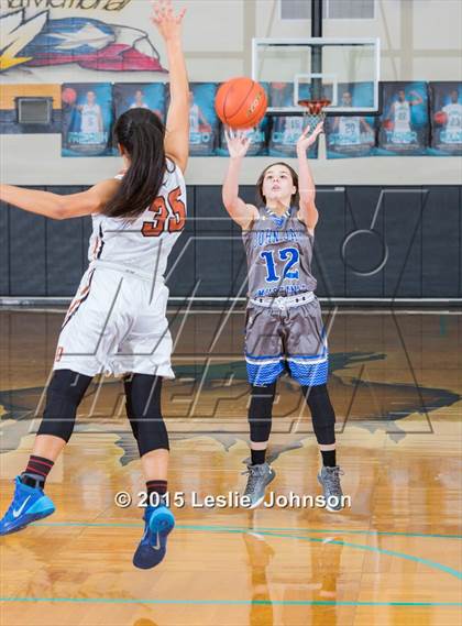 Thumbnail 1 in Dobie vs Jay (McDonald's Texas Invitational) photogallery.
