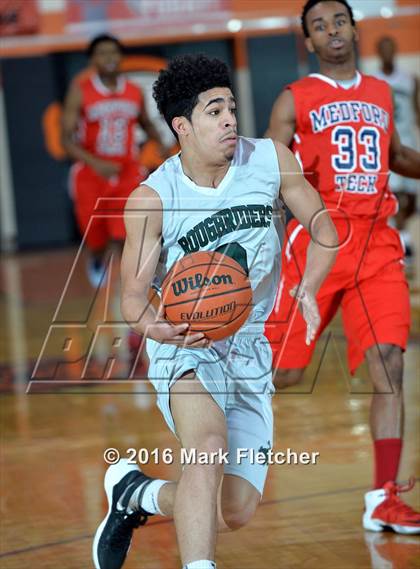Thumbnail 2 in West Side vs Medford Tech (MLK Basketball Classic) photogallery.