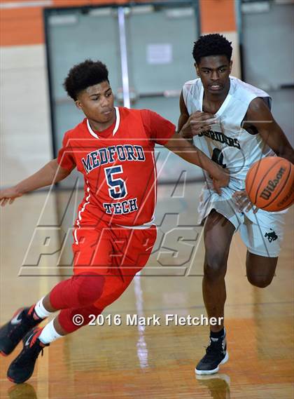 Thumbnail 3 in West Side vs Medford Tech (MLK Basketball Classic) photogallery.