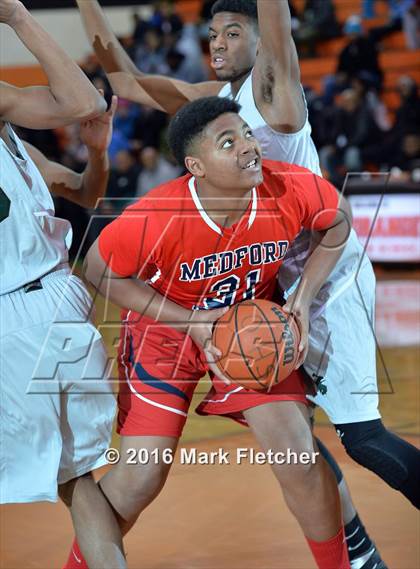Thumbnail 1 in West Side vs Medford Tech (MLK Basketball Classic) photogallery.