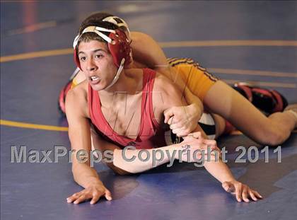 Thumbnail 3 in Del Rio League Varsity Wrestling Championships photogallery.