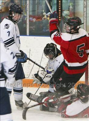 WIlton goalie Alex DiLello makes the save!