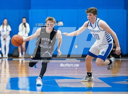 Thumbnail 2 in Guerin Catholic vs. Indianapolis Bishop Chatard (IHSAA 3A Sectional 27 final) photogallery.