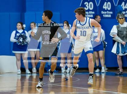 Thumbnail 2 in Guerin Catholic vs. Indianapolis Bishop Chatard (IHSAA 3A Sectional 27 final) photogallery.