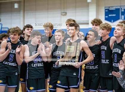 Thumbnail 2 in Guerin Catholic vs. Indianapolis Bishop Chatard (IHSAA 3A Sectional 27 final) photogallery.