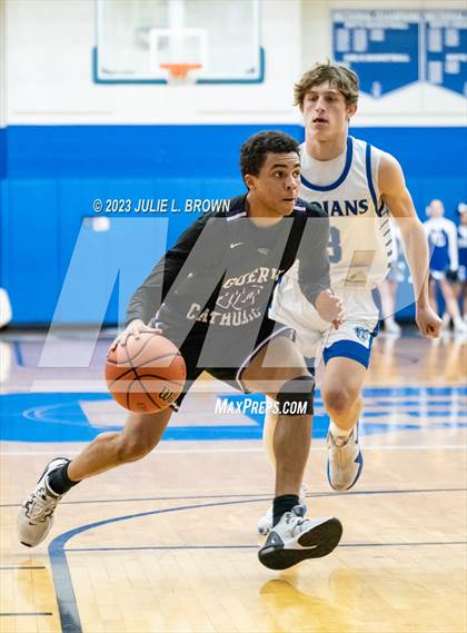 Thumbnail 1 in Guerin Catholic vs. Indianapolis Bishop Chatard (IHSAA 3A Sectional 27 final) photogallery.