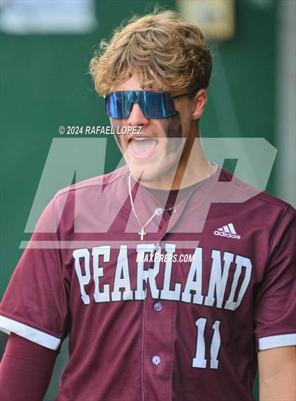 Thumbnail 3 in Memorial vs. Pearland (UIL Baseball 6A Region 3 Regional Semifinal) photogallery.