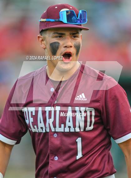 Thumbnail 2 in Memorial vs. Pearland (UIL Baseball 6A Region 3 Regional Semifinal) photogallery.
