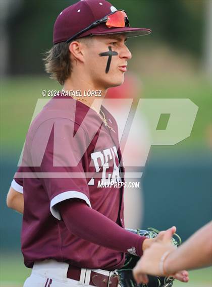 Thumbnail 2 in Memorial vs. Pearland (UIL Baseball 6A Region 3 Regional Semifinal) photogallery.