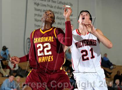 Thumbnail 1 in Cardinal Hayes vs. Harvard-Westlake (MaxPreps Holiday Classic) photogallery.