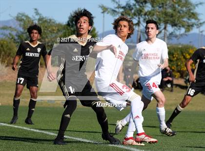 Thumbnail 3 in Orange Lutheran vs Servite photogallery.