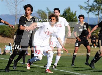 Thumbnail 1 in Orange Lutheran vs Servite photogallery.