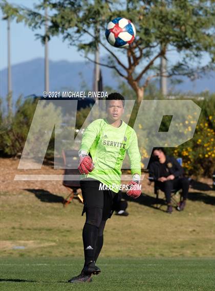 Thumbnail 2 in Orange Lutheran vs Servite photogallery.