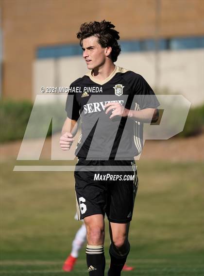 Thumbnail 2 in Orange Lutheran vs Servite photogallery.