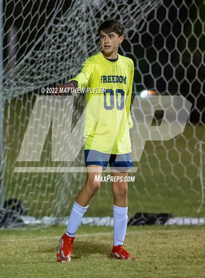 Thumbnail 3 in Freedom Christian Academy vs Village Christian Academy (SAC Tournament Semi-Final) photogallery.