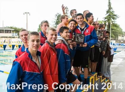 Thumbnail 2 in CIF CCS Boys Swimming Championship photogallery.